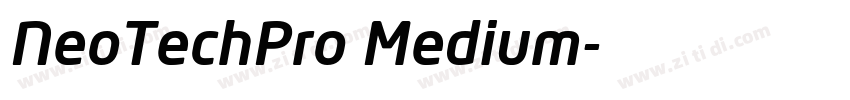 NeoTechPro Medium字体转换